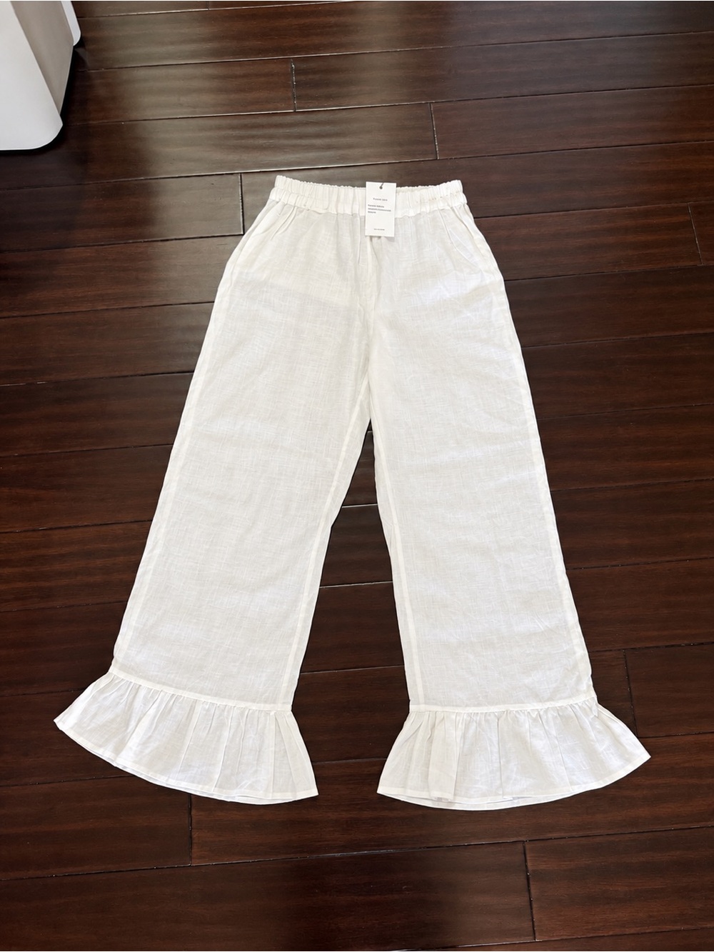 Sleeper 100% Linen Lounge Pants White